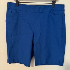 Chico's Blue Bermuda Shorts Casual Elegance